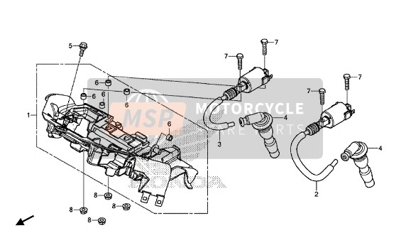 Honda CBR500RA 2018 Bobina de encendido para un 2018 Honda CBR500RA