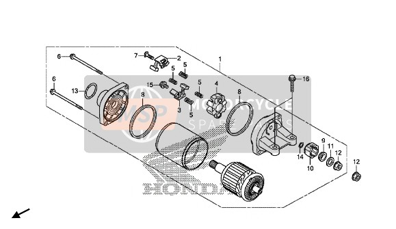 Honda CBR650FA 2018 Anlasser für ein 2018 Honda CBR650FA