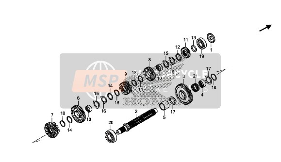 TRANSMISSION (COUNTERSHAFT)