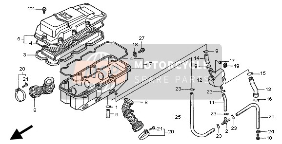 Honda GL1500C 1998 Purificateur d'air pour un 1998 Honda GL1500C