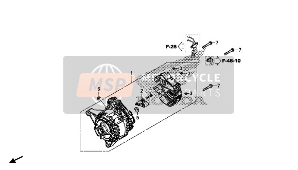 Honda GL1800B 2018 Générateur pour un 2018 Honda GL1800B