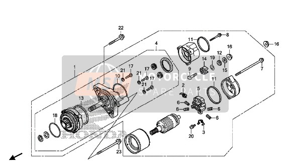 Honda GL1800B 2018 Motore inverso per un 2018 Honda GL1800B