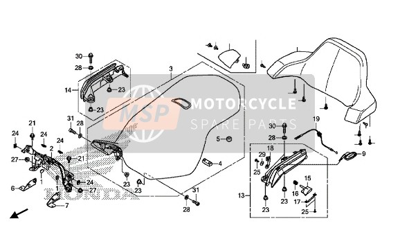 77200MKCA11ZA, Sella Doppia Comp. *TYPE1, Honda, 0