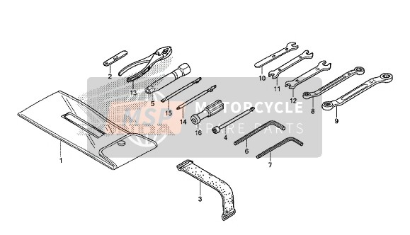 Honda GL1800B 2018 Herramientas para un 2018 Honda GL1800B