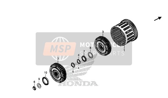 Honda GL1800DA 2018 CLUTCH (DCT) for a 2018 Honda GL1800DA