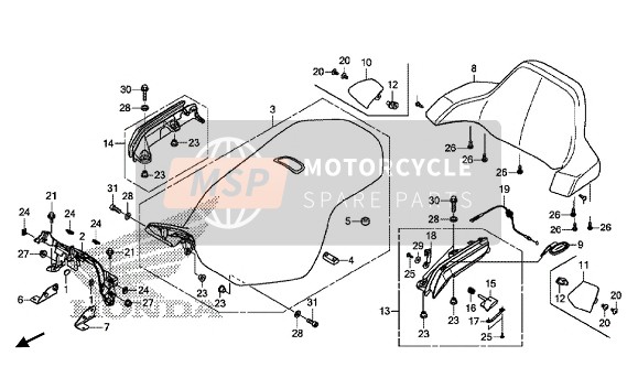 84160MKCA00ZA, Button Comp., Helmet Holder *NHB73M* (NHB73M Mat Alpha Silver Metallic), Honda, 0