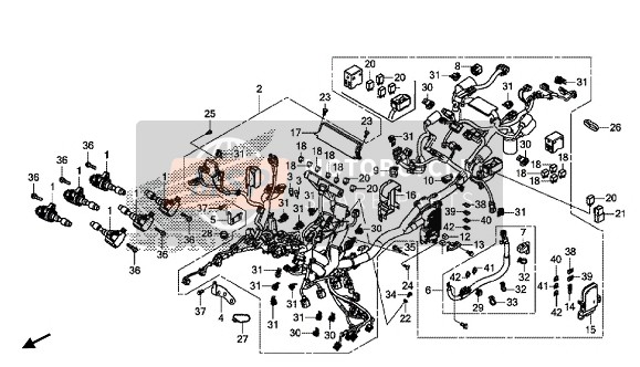 32100MKCE30, Harness, Wire, Honda, 0