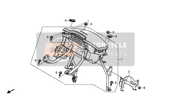 Honda GL1800DA 2018 Airbag-module voor een 2018 Honda GL1800DA