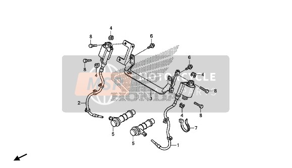 Honda NC750SA 2018 Bobine voor een 2018 Honda NC750SA