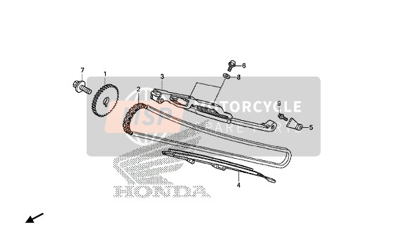 Honda NC750SD 2018 Nokkenasketting & Spanner voor een 2018 Honda NC750SD