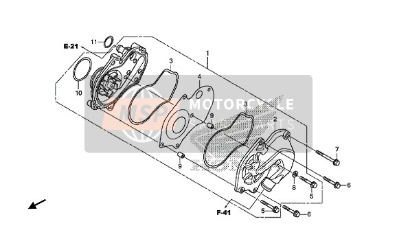 Honda NC750SD 2018 Waterpomp voor een 2018 Honda NC750SD