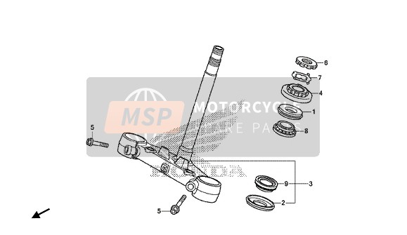 Honda NC750SD 2018 GABELBRÜCKE für ein 2018 Honda NC750SD