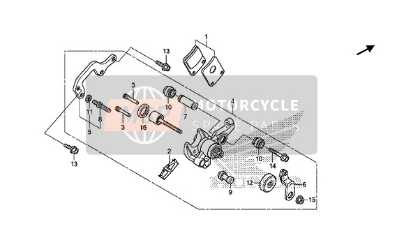 Honda NC750SD 2018 Pinza freno di stazionamento per un 2018 Honda NC750SD