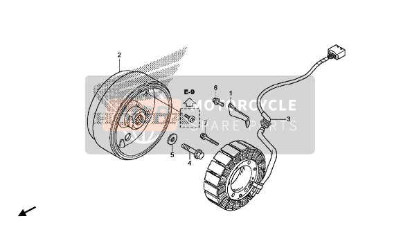 Honda NC750XA 2018 Generator voor een 2018 Honda NC750XA