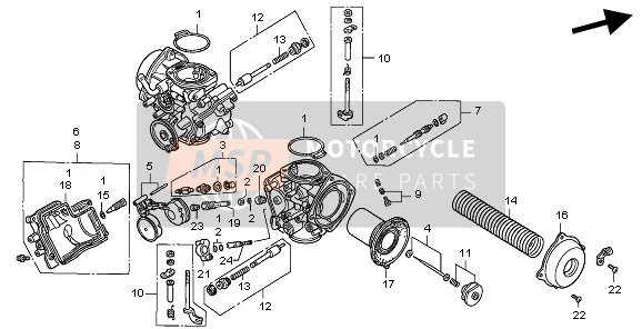 E-21-1 Carburador (Partes componentes)