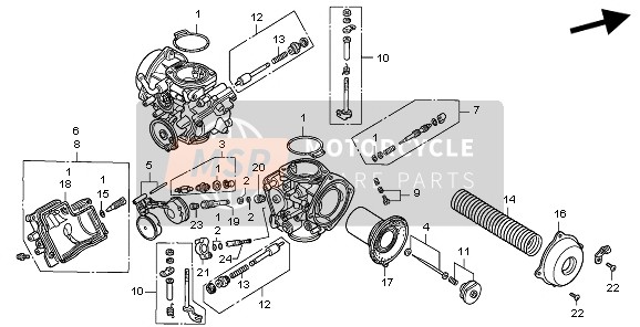 16011MAMA60, Dichtung Satz, Honda, 1