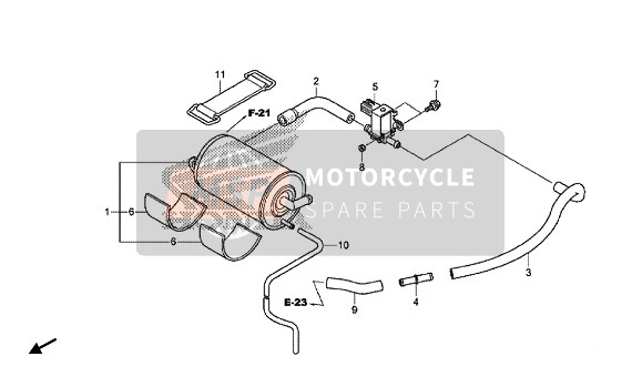 Honda VFR1200X 2018 Frasco para un 2018 Honda VFR1200X