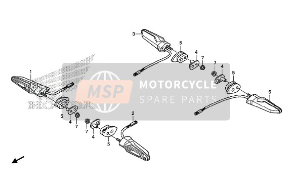 Honda VFR1200X 2018 Indicatore per un 2018 Honda VFR1200X