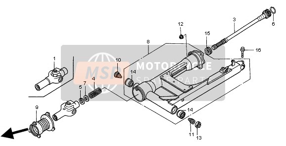 Honda GL1500SE 1998 SWINGARM for a 1998 Honda GL1500SE