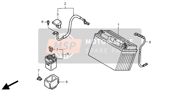 Honda NT650V 1998 BATTERY for a 1998 Honda NT650V