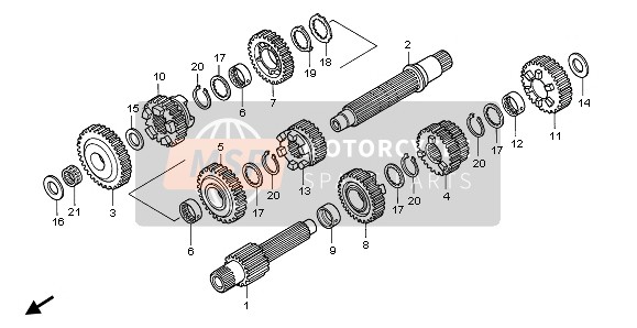 Honda ST1100A 1998 TRANSMISSION for a 1998 Honda ST1100A