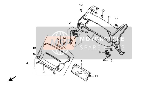 Honda ST1100A 1998 Metro Panel para un 1998 Honda ST1100A