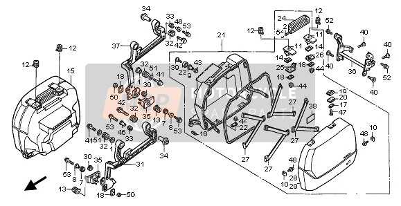 81200MAJG70ZB, Saddlebag Assy., R. *TYPE20 * (TYPE20 ), Honda, 0