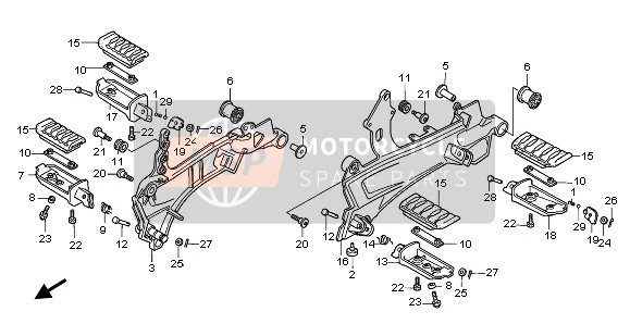 Honda ST1100 1998 Step voor een 1998 Honda ST1100