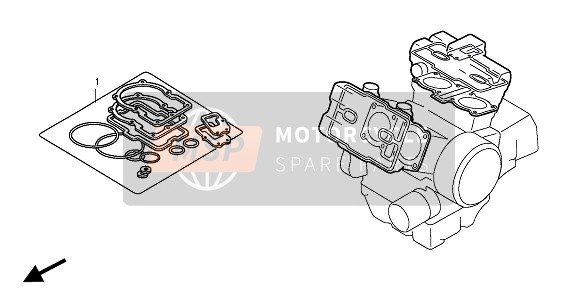 Honda VFR800FI 1998 EOP-1 Kit guarnizioni A per un 1998 Honda VFR800FI