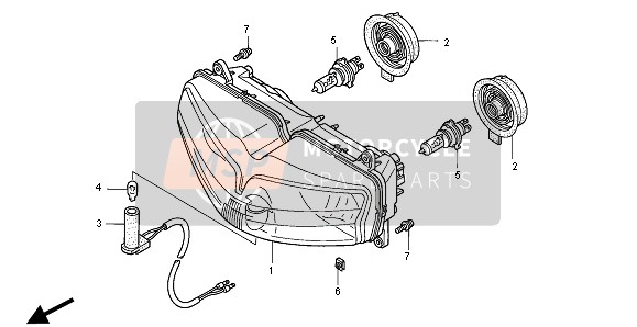 33140MBG003, Socket Comp., Position Light, Honda, 0