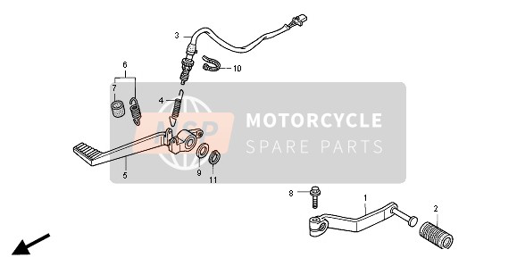 35350MA1405, Sw Assy, Rr Stop, Honda, 0