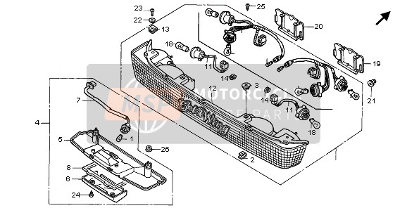 Honda GL1500SE 1995 TRUNK LIGHT for a 1995 Honda GL1500SE