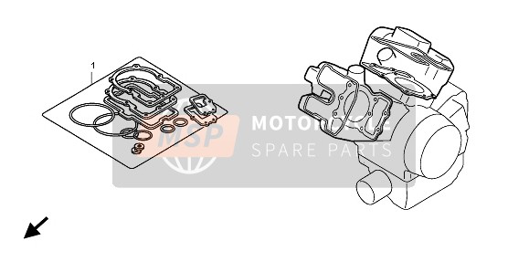 Honda VT600C 1998 EOP-1 Kit de juntas A para un 1998 Honda VT600C