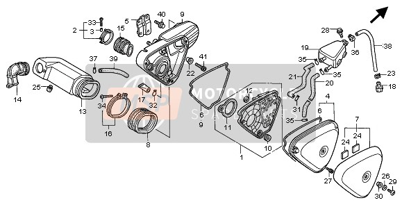 17251MZ8G20, Chamber, Air Cleaner, Honda, 0