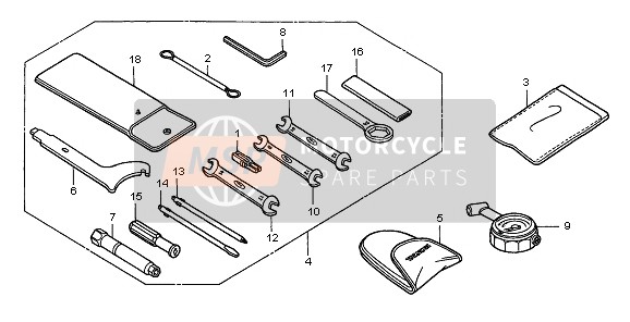 Honda CB600F 1999 Outils pour un 1999 Honda CB600F