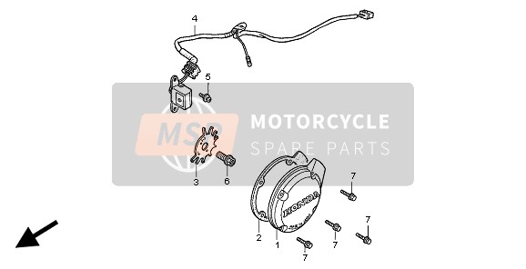 Honda CB750F2 1999 Pulsgenerator voor een 1999 Honda CB750F2