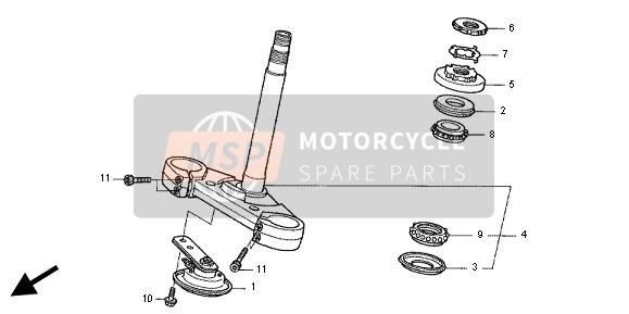 Honda CB1300X4 1999 STEERING STEM for a 1999 Honda CB1300X4