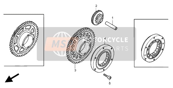 Honda CBR600F 1999 STARTING CLUTCH for a 1999 Honda CBR600F