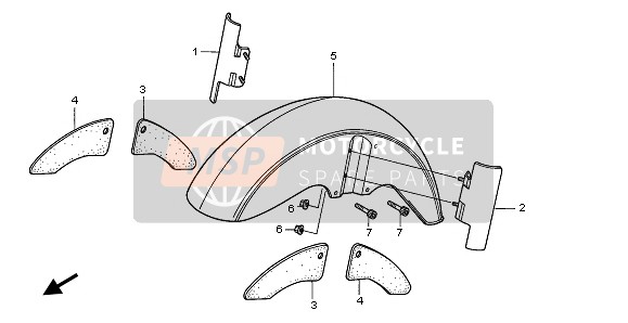 61110MZ0A40ZM, Fender Set, Fr. *TYPE7 1 * (TYPE7 1 ), Honda, 0