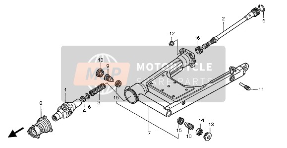 Honda GL1500C 1999 SWINGARM for a 1999 Honda GL1500C