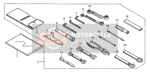 Honda GL1500C 1999 TOOLS for a 1999 Honda GL1500C