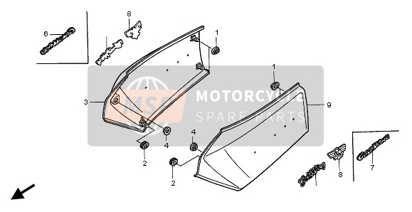 83710MAML70ZG, Cover Set, L. Side (Wl) *TYPE15 * (TYPE15 ), Honda, 0