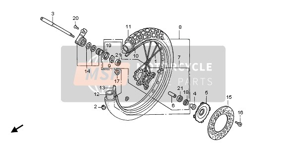 45351MAN911, Disk, Fr. Brake, Honda, 2