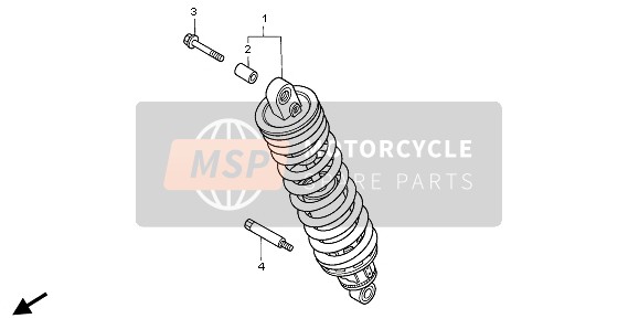 Honda ST1100A 1999 Cuscino posteriore per un 1999 Honda ST1100A