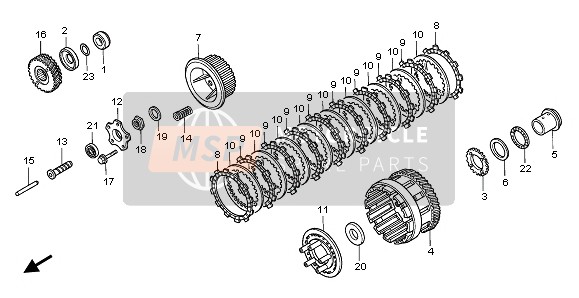 Honda ST1100 1999 CLUTCH for a 1999 Honda ST1100