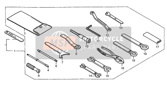 Honda ST1100 1999 TOOLS for a 1999 Honda ST1100