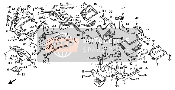 Honda ST1100 1999 COWL for a 1999 Honda ST1100