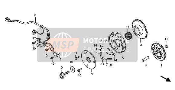 Honda VF750C 1999 PULSE GENERATOR for a 1999 Honda VF750C