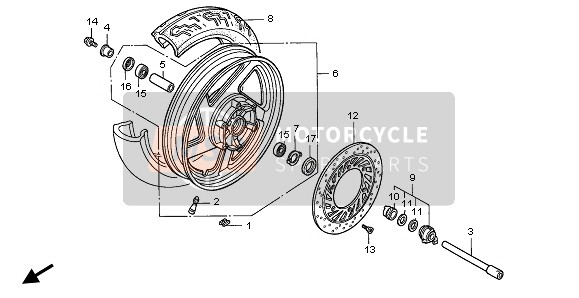 44650MZ5E01, Wheel Sub Assy,Fr, Honda, 0