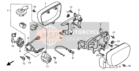 Couvercle latéral de carburateur